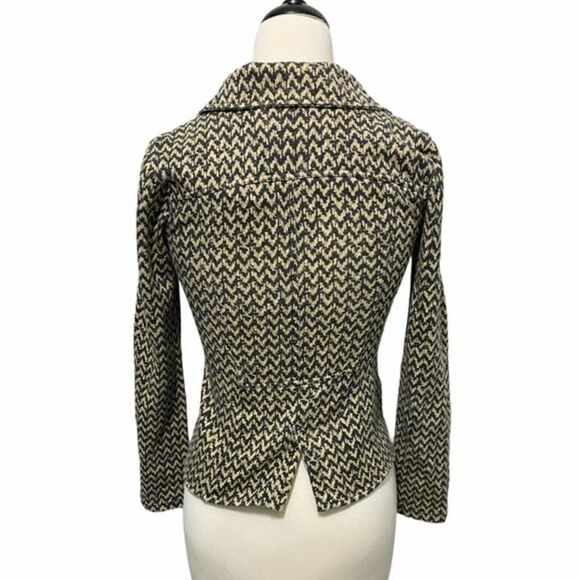 Hurley Winchester Chevron Print Blazer Tan Small - Picture 11 of 16